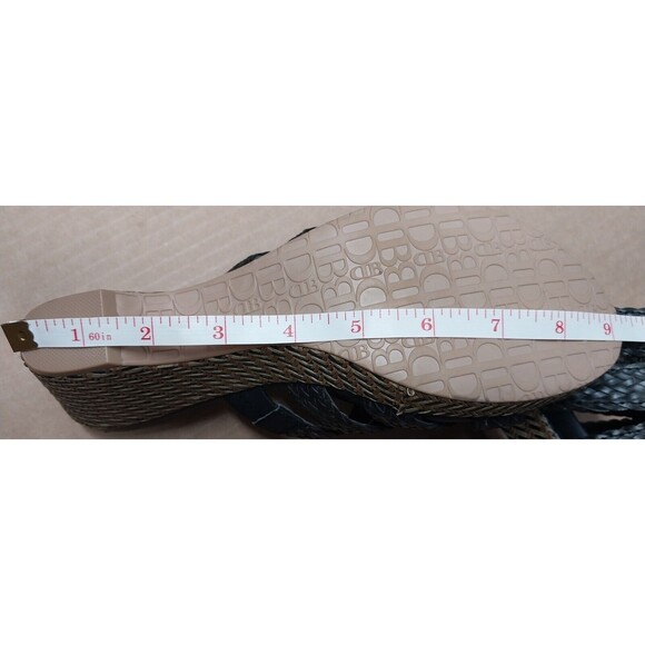 Dana Buchman Women Size 9M Brown Black Billy Strappy Wedge Heel Open Toe SANDALS - Picture 10 of 15